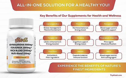 Ashwagandha Fenugreek Maca Root All in 1 Blend