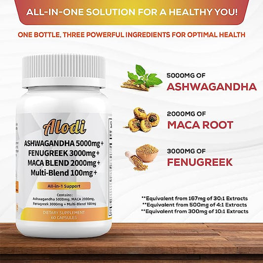 Ashwagandha Fenugreek Maca Root All in 1 Blend