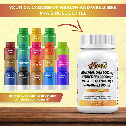 Ashwagandha Fenugreek Maca Root All in 1 Blend