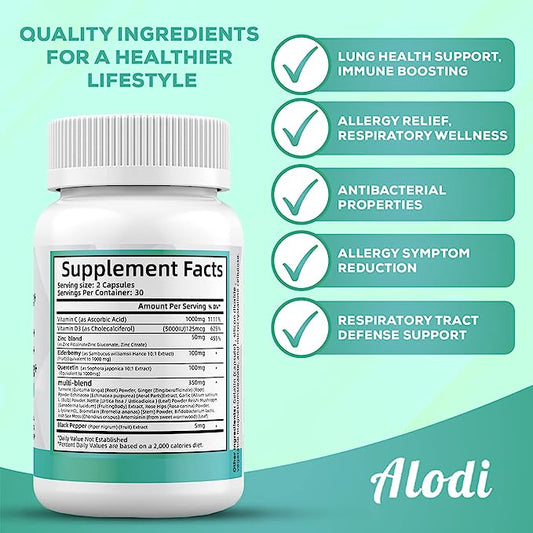 Advanced Super Immune Booster - Quercetin, Zinc, Vitamin C+D, Elderberry, & Sea Moss Blend