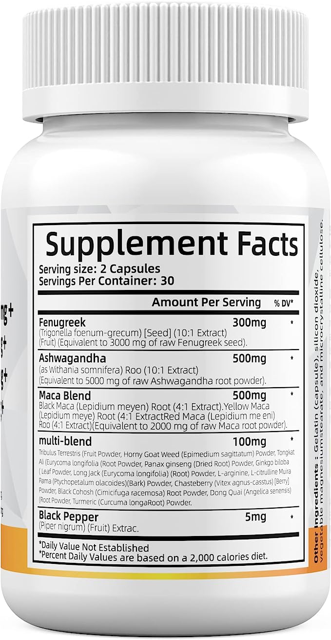Ashwagandha Fenugreek Maca Root All in 1 Blend
