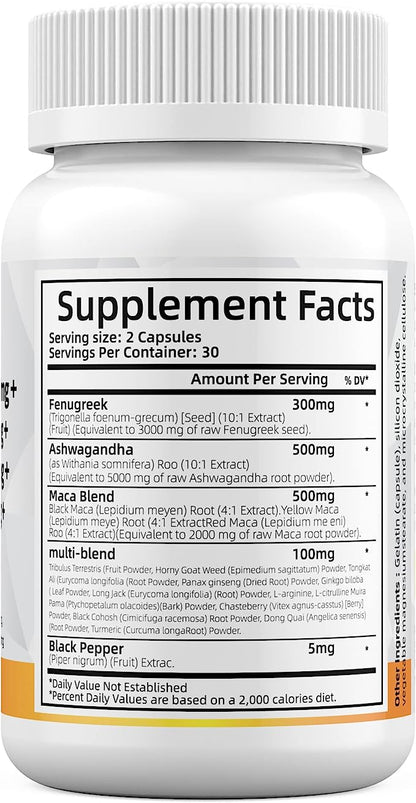 Ashwagandha Fenugreek Maca Root All in 1 Blend