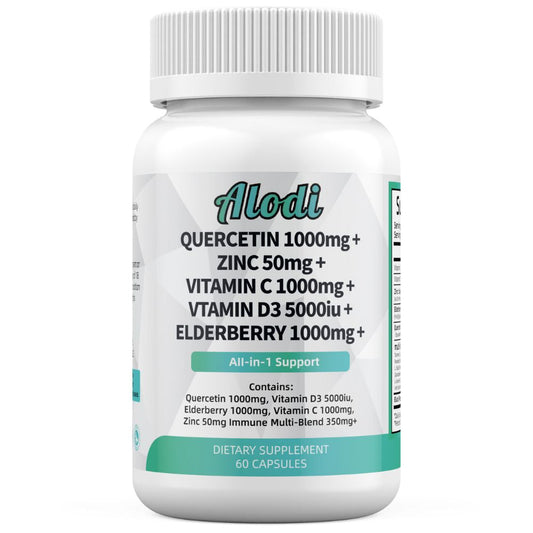 Advanced Super Immune Booster - Quercetin, Zinc, Vitamin C+D, Elderberry, & Sea Moss Blend
